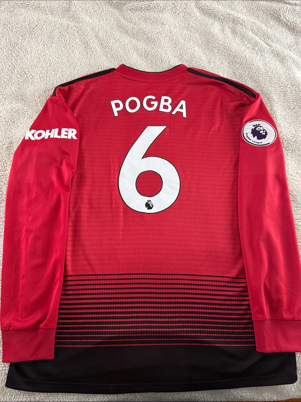 Manchester United #6 Paul Pogba 2018-19 English Premier League Adidas Jersey